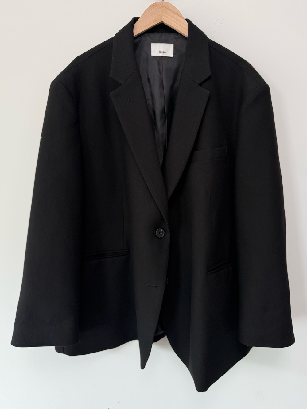 The Frankie Shop Oversized One Size Blazer Jacket Relaxed Tailored Minimalist